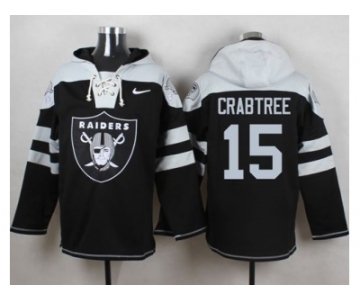 Nike Oakland Raiders #15 Michael Crabtree Black Player Pullover Hoodie