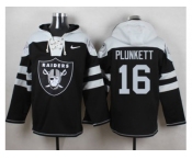 Nike Oakland Raiders #16 Jim Plunkett Black Player Pullover Hoodie