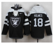 Nike Oakland Raiders #18 Andre Holmes Black Player Pullover NFL Hoodie