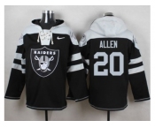 Nike Oakland Raiders #20 Nate Allen Black Player Pullover Hoodie