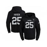 Nike Oakland Raiders #25 D.J. Hayden Black Name & Number Pullover NFL Hoodie