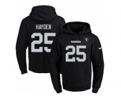 Nike Oakland Raiders #25 D.J. Hayden Black Name & Number Pullover NFL Hoodie