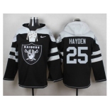 Nike Oakland Raiders #25 D.J. Hayden Black Player Pullover Hoodie