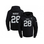 Nike Oakland Raiders #28 Latavius Murray Black Name & Number Pullover NFL Hoodie