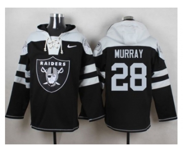 Nike Oakland Raiders #28 Latavius Murray Black Player Pullover Hoodie