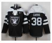 Nike Oakland Raiders #38 T.J. Carrie Black Player Pullover NFL Hoodie