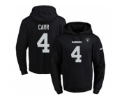 Nike Oakland Raiders #4 Derek Carr Black Name & Number Pullover NFL Hoodie