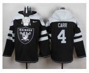 Nike Oakland Raiders #4 Derek Carr Black Player Pullover Hoodie