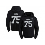 Nike Oakland Raiders #75 Howie Long Black Name & Number Pullover NFL Hoodie