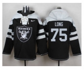 Nike Oakland Raiders #75 Howie Long Black Player Pullover Hoodie