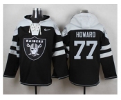 Nike Oakland Raiders #77 Austin Howard Black Player Pullover NFL Hoodie