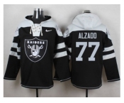 Nike Oakland Raiders #77 Lyle Alzado Black Player Pullover Hoodie