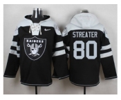 Nike Oakland Raiders #80 Rod Streater Black Player Pullover Hoodie