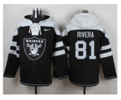 Nike Oakland Raiders #81 Mychal Rivera Black Player Pullover NFL Hoodie