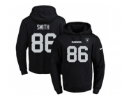 Nike Oakland Raiders #86 Lee Smith Black Name & Number Pullover NFL Hoodie