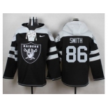 Nike Oakland Raiders #86 Lee Smith Black Player Pullover NFL Hoodie