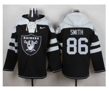 Nike Oakland Raiders #86 Lee Smith Black Player Pullover NFL Hoodie