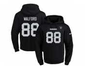 Nike Oakland Raiders #88 Clive Walford Black Name & Number Pullover NFL Hoodie