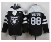 Nike Oakland Raiders #88 Clive Walford Black Player Pullover NFL Hoodie