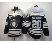 nike nfl jerseys oakland raiders #20 darren mcfadden grey-black[pullover hooded sweatshirt]