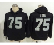 nike nfl jerseys oakland raiders #75 howie long black[pullover hooded sweatshirt]