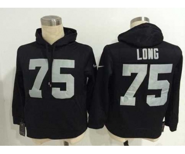 nike nfl jerseys oakland raiders #75 howie long black[pullover hooded sweatshirt]