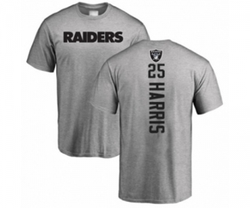 Football Oakland Raiders #25 Erik Harris Ash Backer T-Shirt