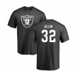 Football Oakland Raiders #32 Marcus Allen Ash One Color T-Shirt