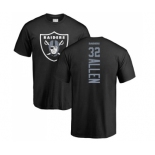 Football Oakland Raiders #32 Marcus Allen Black Backer T-Shirt