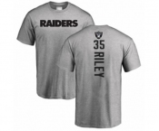 Football Oakland Raiders #35 Curtis Riley Ash Backer T-Shirt