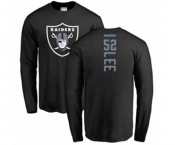 Football Oakland Raiders #52 Marquel Lee Black Backer Long Sleeve T-Shirt