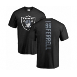 Football Oakland Raiders #96 Clelin Ferrell Black Backer T-Shirt