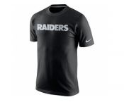 Men's Nike Oakland Raiders Fast Wordmark T-Shirt Black