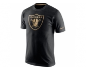 Men's Oakland Raiders Nike Black Championship Drive Gold Collection Performance T-Shirt