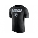 Men's Oakland Raiders Nike Black Legend Staff Practice Performance T-Shirt