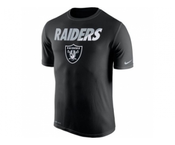 Men's Oakland Raiders Nike Black Legend Staff Practice Performance T-Shirt