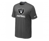 Men's Oakland Raiders Nike Cardinal Facility T-Shirt D.Grey