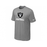 Men's Oakland Raiders Nike Cardinal Facility T-Shirt L.Grey