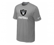 Men's Oakland Raiders Nike Cardinal Facility T-Shirt L.Grey