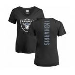 Football Women's Oakland Raiders #25 Erik Harris Black Backer T-Shirt