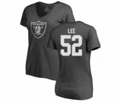 Football Women's Oakland Raiders #52 Marquel Lee Ash One Color T-Shirt