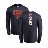 NFL Nike Chicago Bears #52 Khalil Mack Navy Blue Backer Long Sleeve T-Shirt