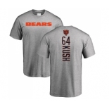 NFL Nike Chicago Bears #64 Eric Kush Ash Backer T-Shirt