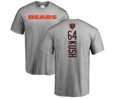 NFL Nike Chicago Bears #64 Eric Kush Ash Backer T-Shirt