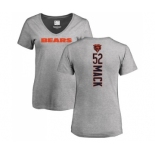 NFL Women's Nike Chicago Bears #52 Khalil Mack Ash Backer V-Neck T-Shirt