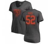 NFL Women's Nike Chicago Bears #52 Khalil Mack Ash One Color T-Shirt