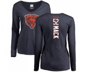 NFL Women's Nike Chicago Bears #52 Khalil Mack Navy Blue Backer Long Sleeve T-Shirt