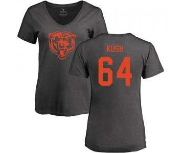 NFL Women's Nike Chicago Bears #64 Eric Kush Ash One Color T-Shirt