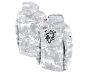 Men's Chicago Bears 2024 Arctic Camo Salute To Service Club Fleece Pullover Hoodie