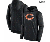 Men's Chicago Bears Nike Charcoal 2021 NFL Crucial Catch Therma Pullover Hoodie